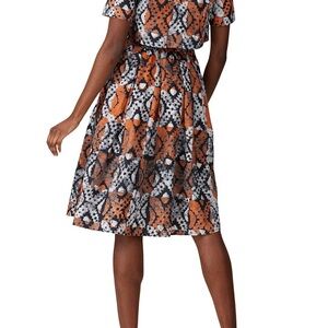 Autumn Adeigbo Orange Lottie Dress